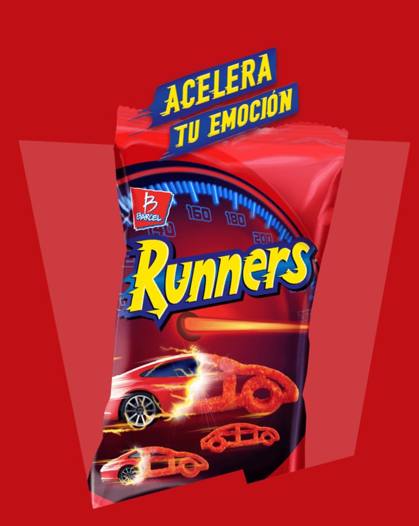 Runners Barcel mexican chips - 5 bags of 62g each